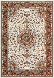 Tappeto BABIL cm.140x200 disegno classico orientale colore crema e rosso