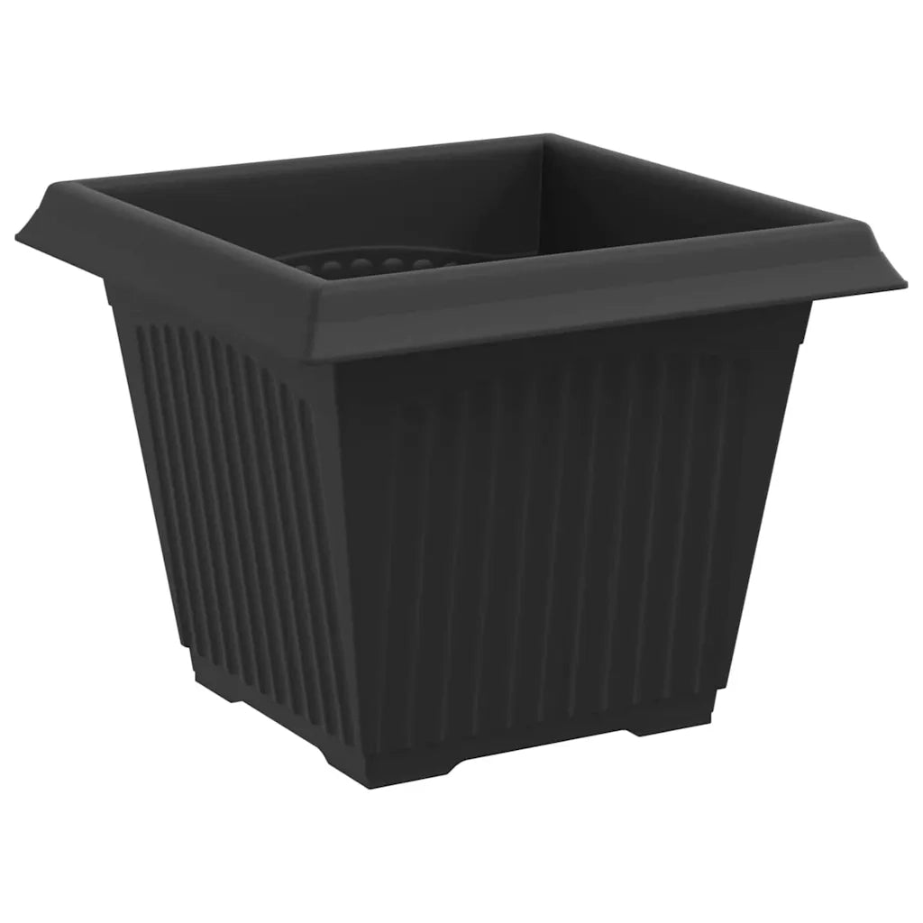 Vasi per Piante 6 pcs Nero 33 x 33 x 26 cm Plastica 3403301