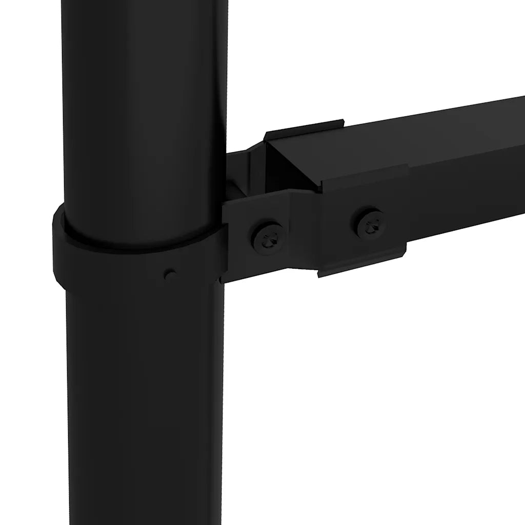 Recinzione da Giardino con Punta a Lancia in Acciaio 1005x100 cm Nera 277717