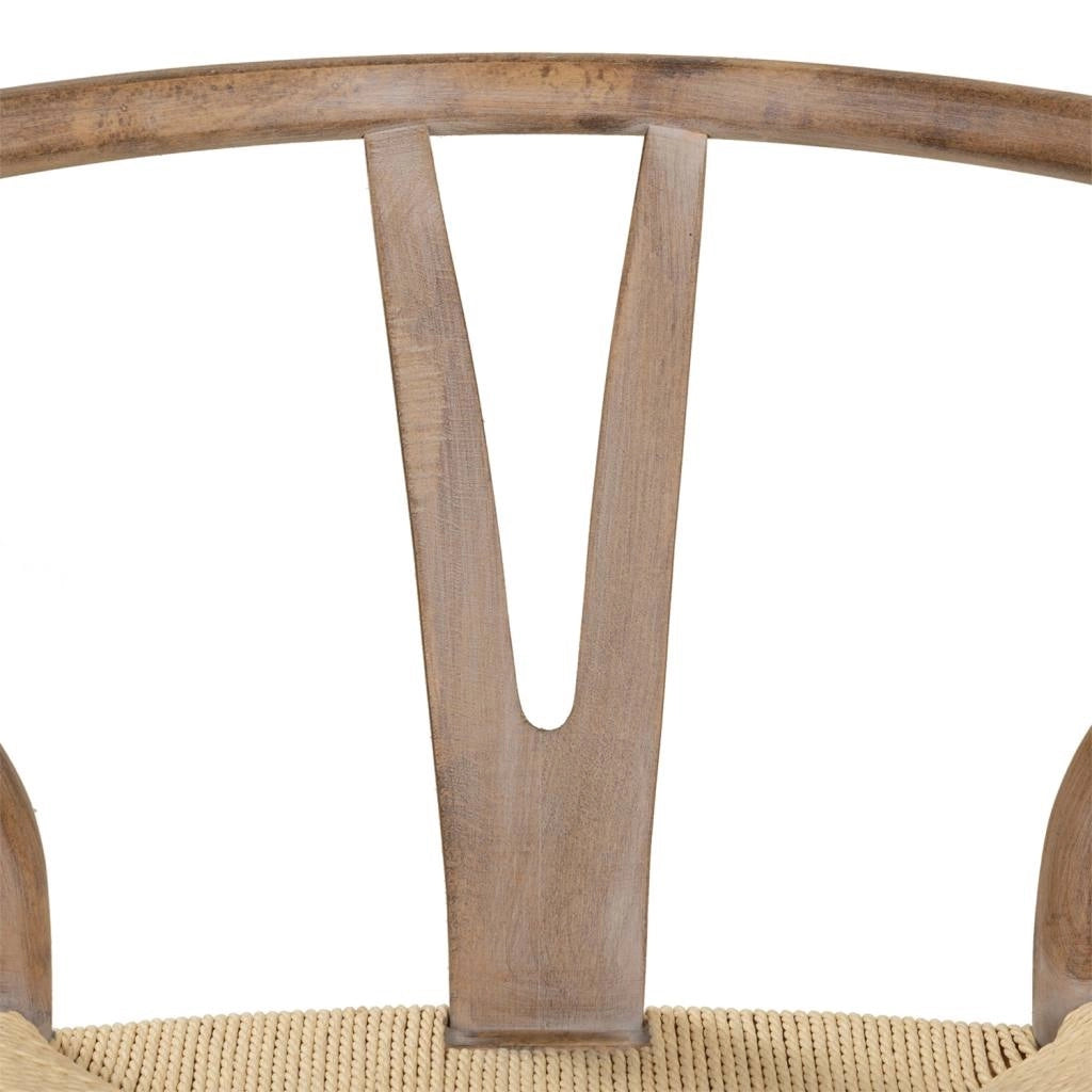 Poltrona in legno marrone 50x41x44/77h