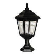 Lampada da esterno piedistallo nera Kerry E27 IP44