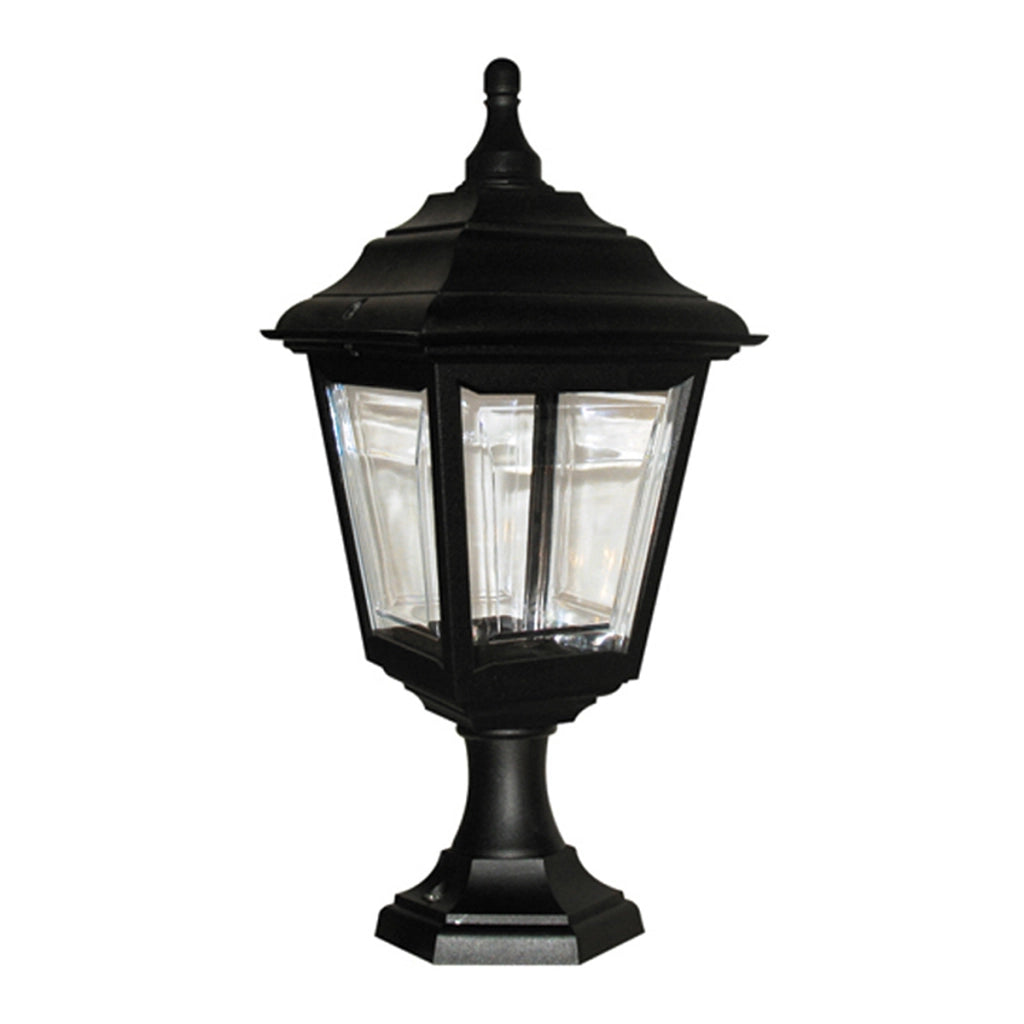 Lampada da esterno piedistallo nera Kerry E27 IP44