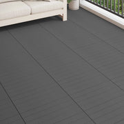 Piastrella per Decking 6 pcs Grigio 60 x 30 cm WPC 42046685