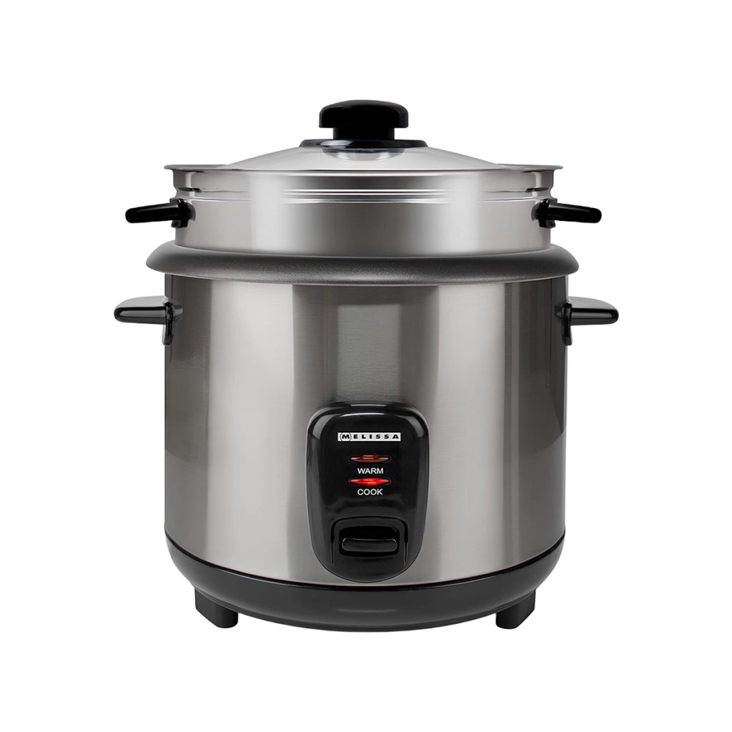 Cuociriso Elettrico 1L con Cestello Vapore Compatto e Mantenimento Caldo Argento MELISSA