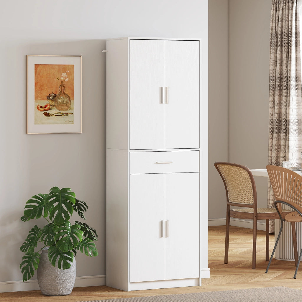 Armadio da cucina ¨C zephmum ¨C bianco, multistrato