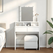 Toeletta con LED Bianca 80x41x144,5 cm 848178