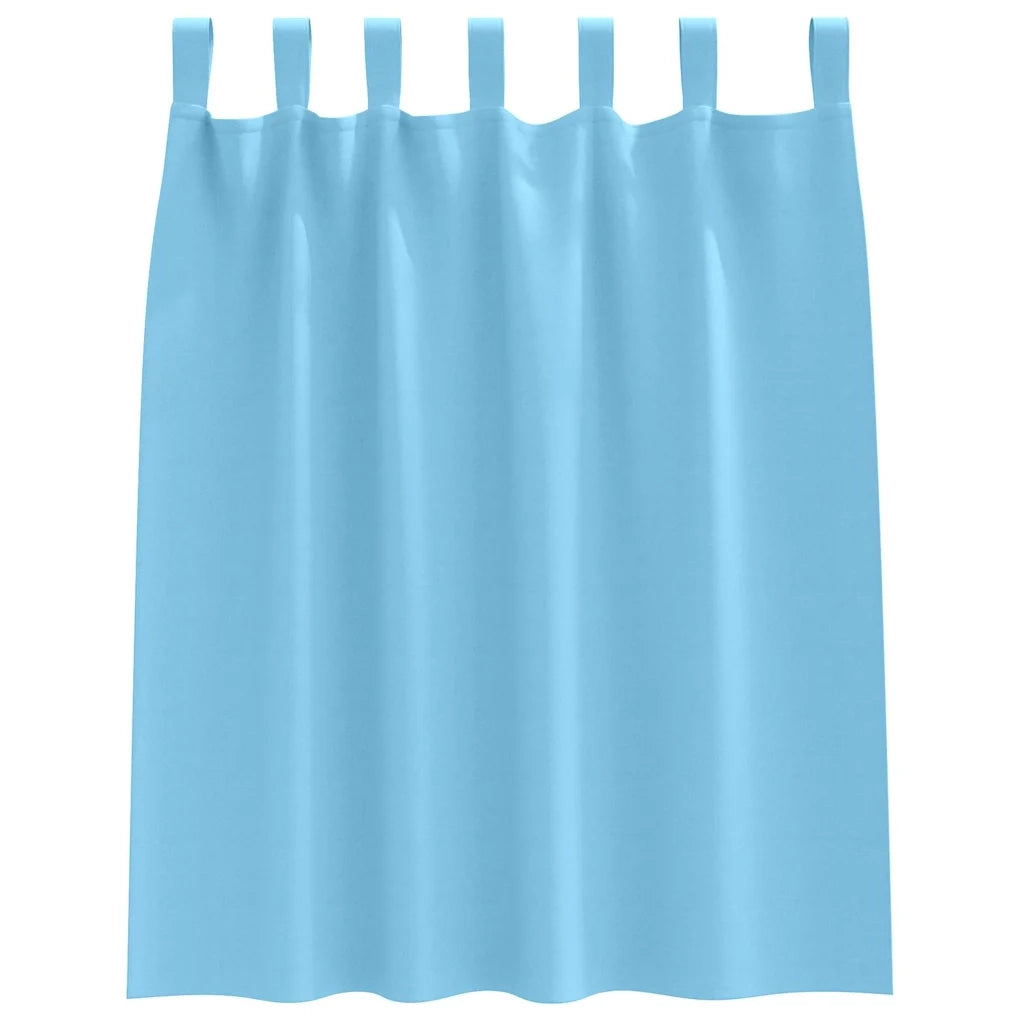 Tende Blackout con Anelli 2 pcs Blu Chiaro 140 x 140 cm 4107543