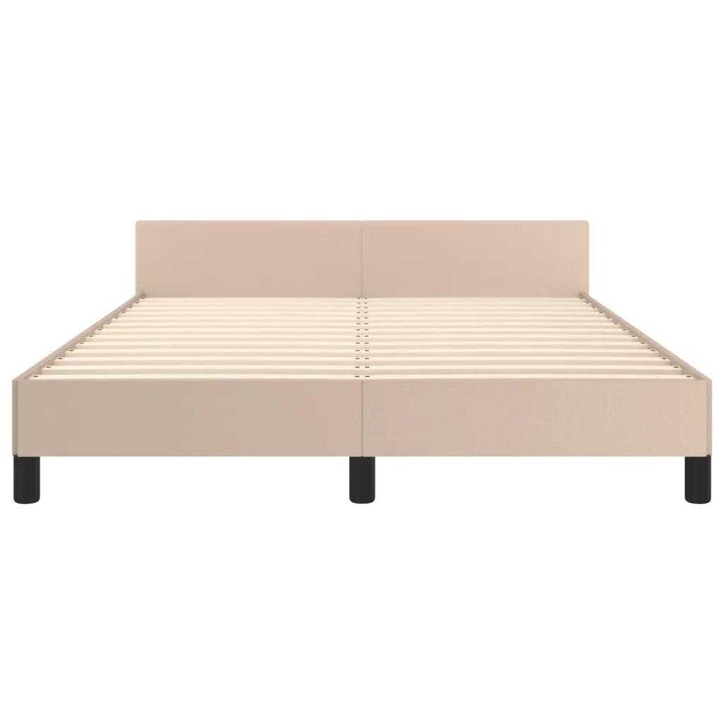 Giroletto con Testiera Cappuccino 140x200 cm in Similpelle