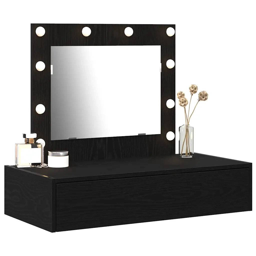 Tavolo da Trucco Nero 83 x 40 x 70 cm Legno multistrato 865227