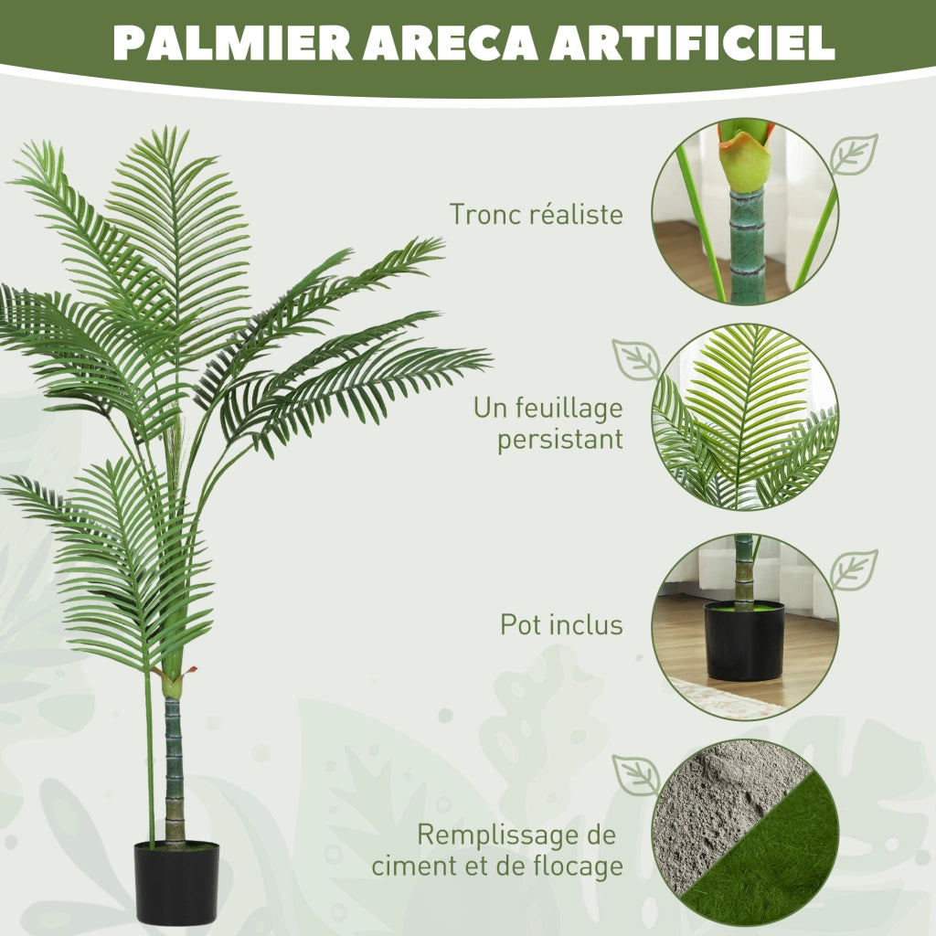 Palma artificiale con vaso ¨C Minimal ¨C 150 cm verde