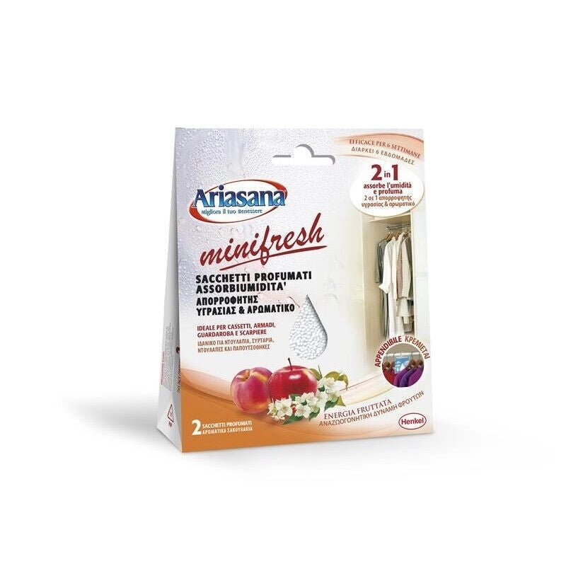 ARIASANA ASSORBIUMIDITÀ APPENDIBILI MINIFRESH DA 100 GR ENERGIA FRUTTATA