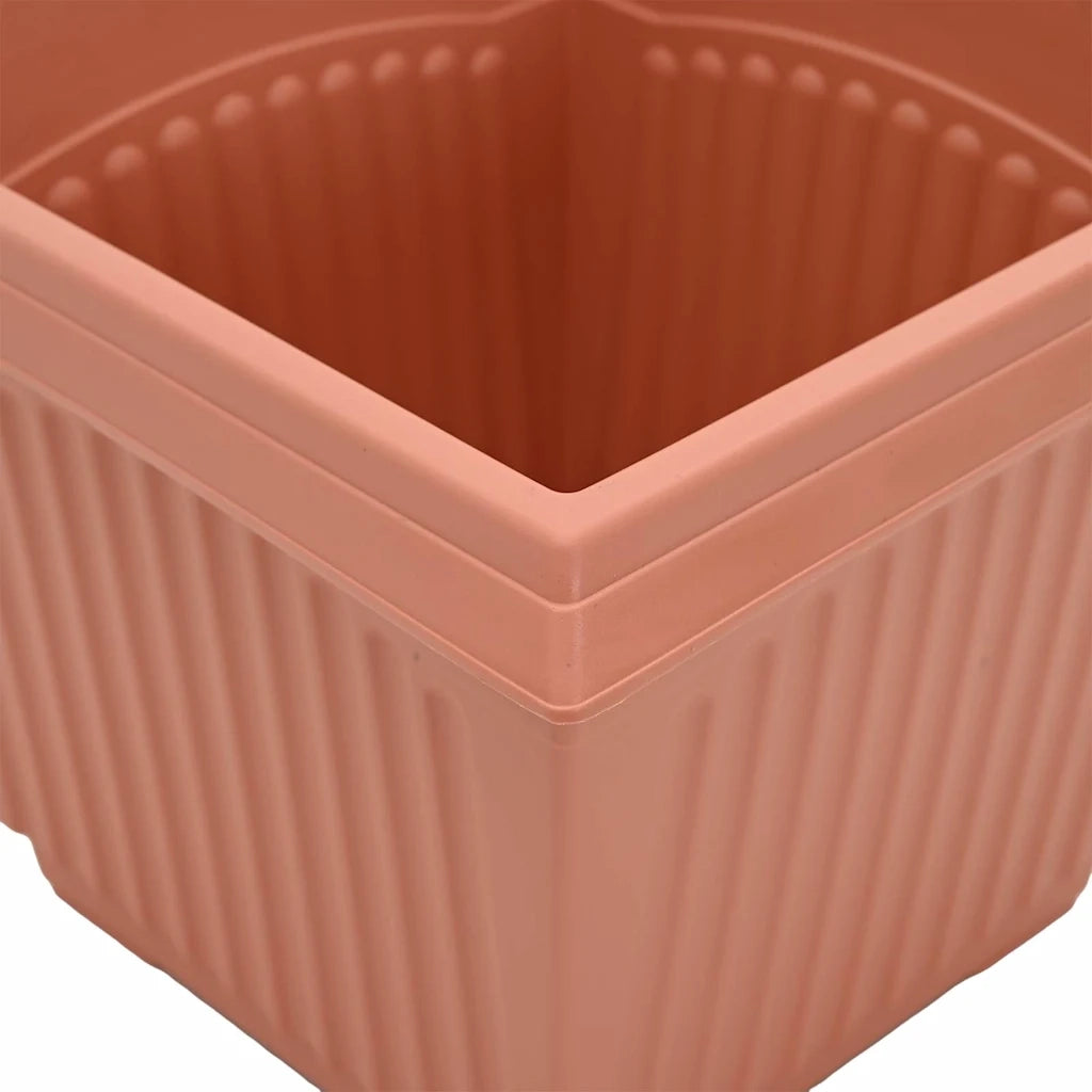 Vasi per Piante 24 pcs Rosso Mattone 33 x 33 x 26 cm Plastica 3403308
