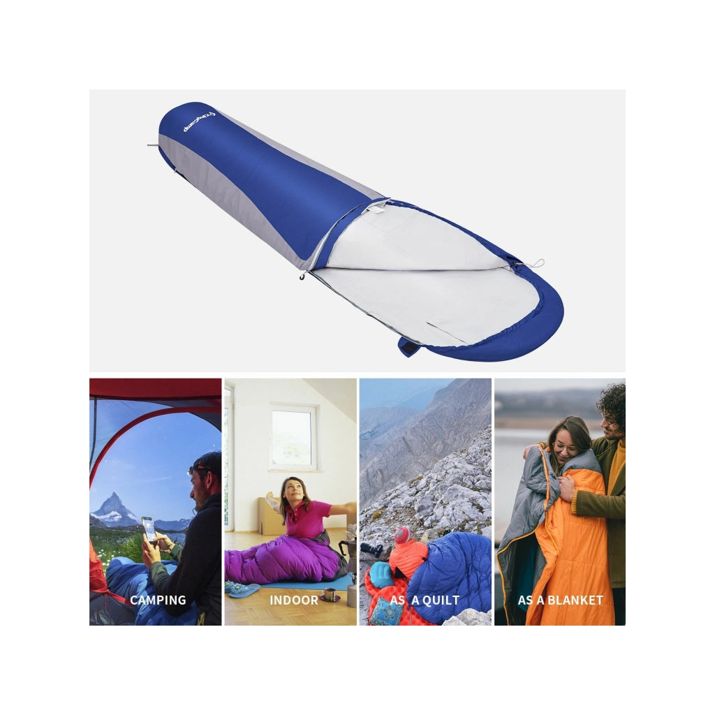 Sacco a pelo Breeze - Kingcamp - Blu - 215 x 50 cm
