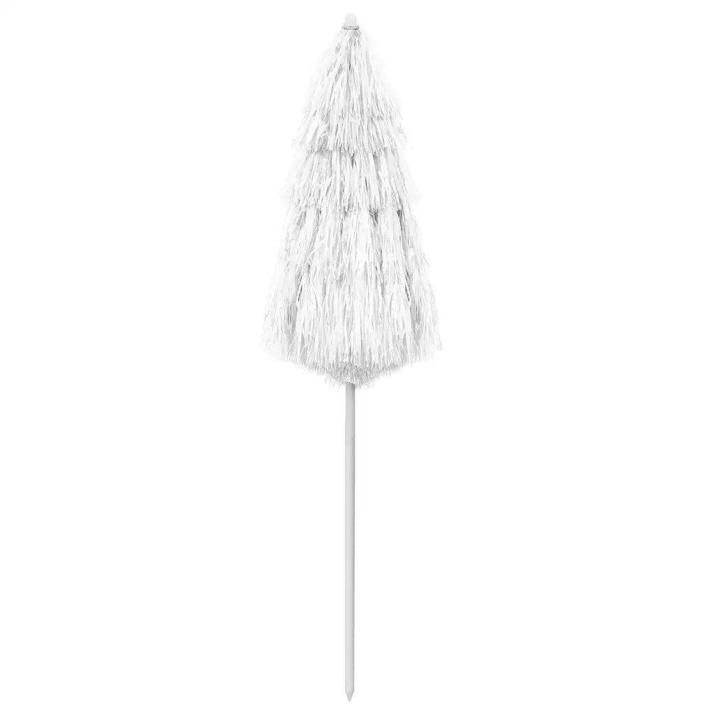 Ombrellone da Spiaggia-Ombrellone da mare Hawaii Bianco 180 cm
