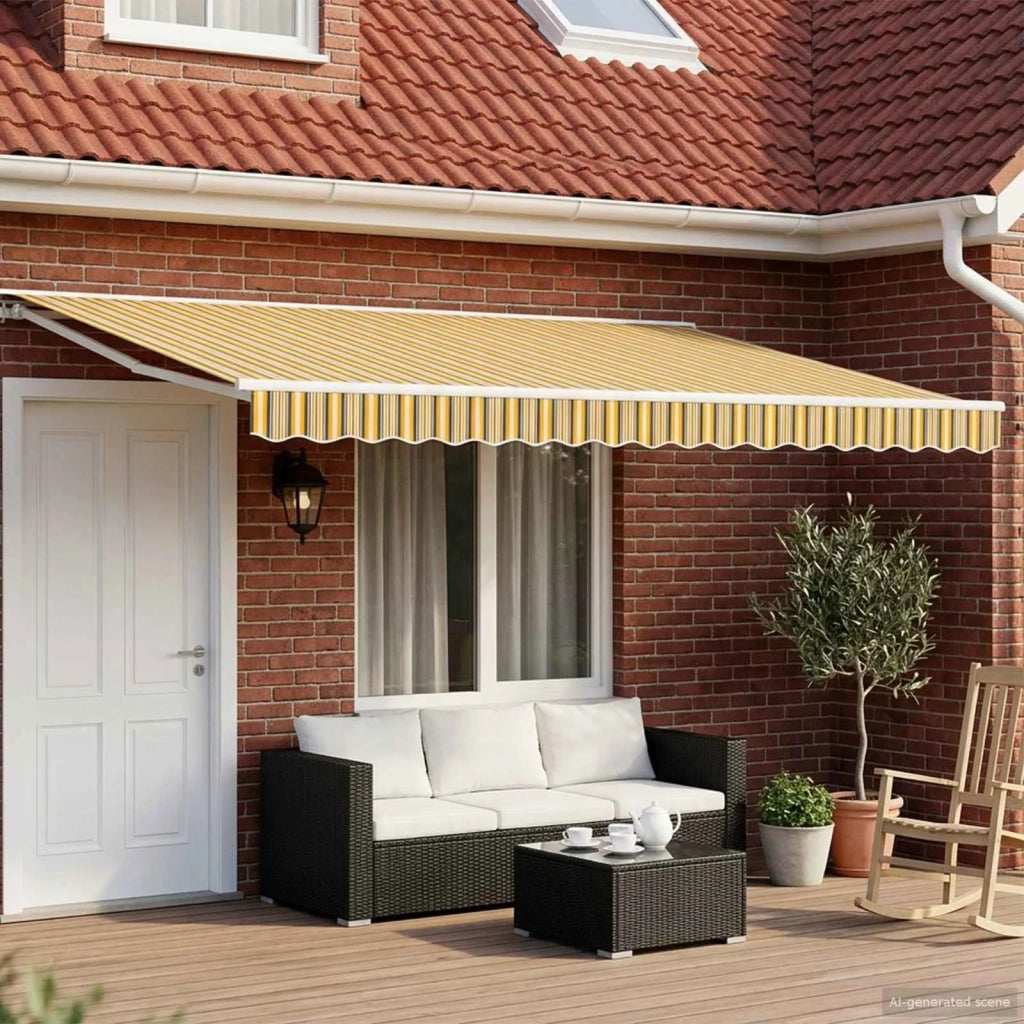Cornice per Tenda Manuale con LED 4,5 × 3 m 3420659