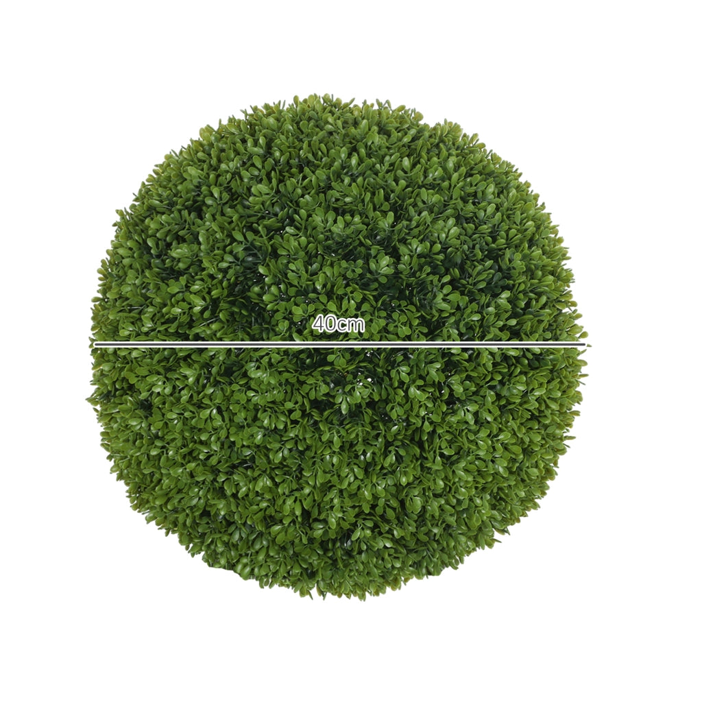 Set 2 Piante Artificiali Buxus Sfera ¨C Minimal ¨C Verde
