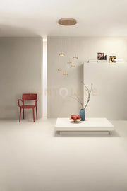 SOSPENSIONE NINA 6 LUCI ORO 3000K 2700LM 45W D.45CM VETRI ACQUISTABILI SEPARATAMENTE