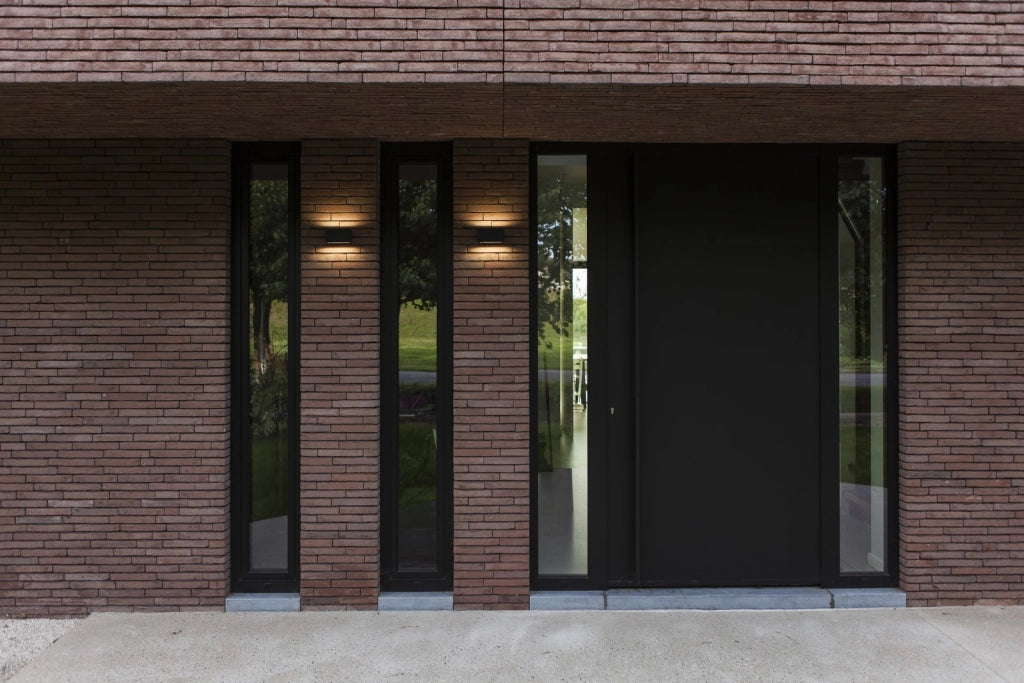Applique da esterno LED GEMINI nera alluminio IP54