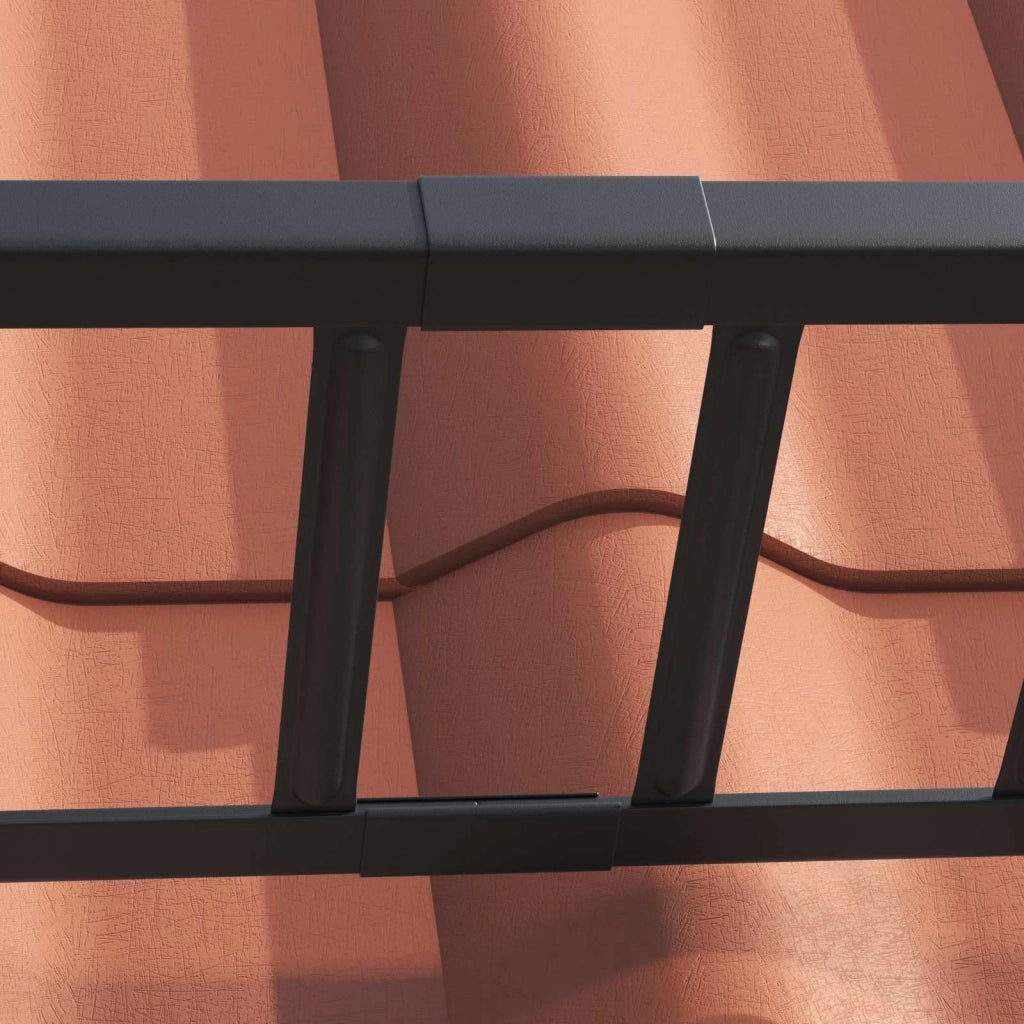 Guardia per neve sul tetto Nero 300 x 2,5 x 20 cm Acciaio CFW2845031