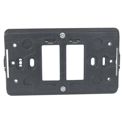 SUPPORTO FRUTTI VENUS MARLANVIL - PC NERO POSTI 2- 25 pezzi