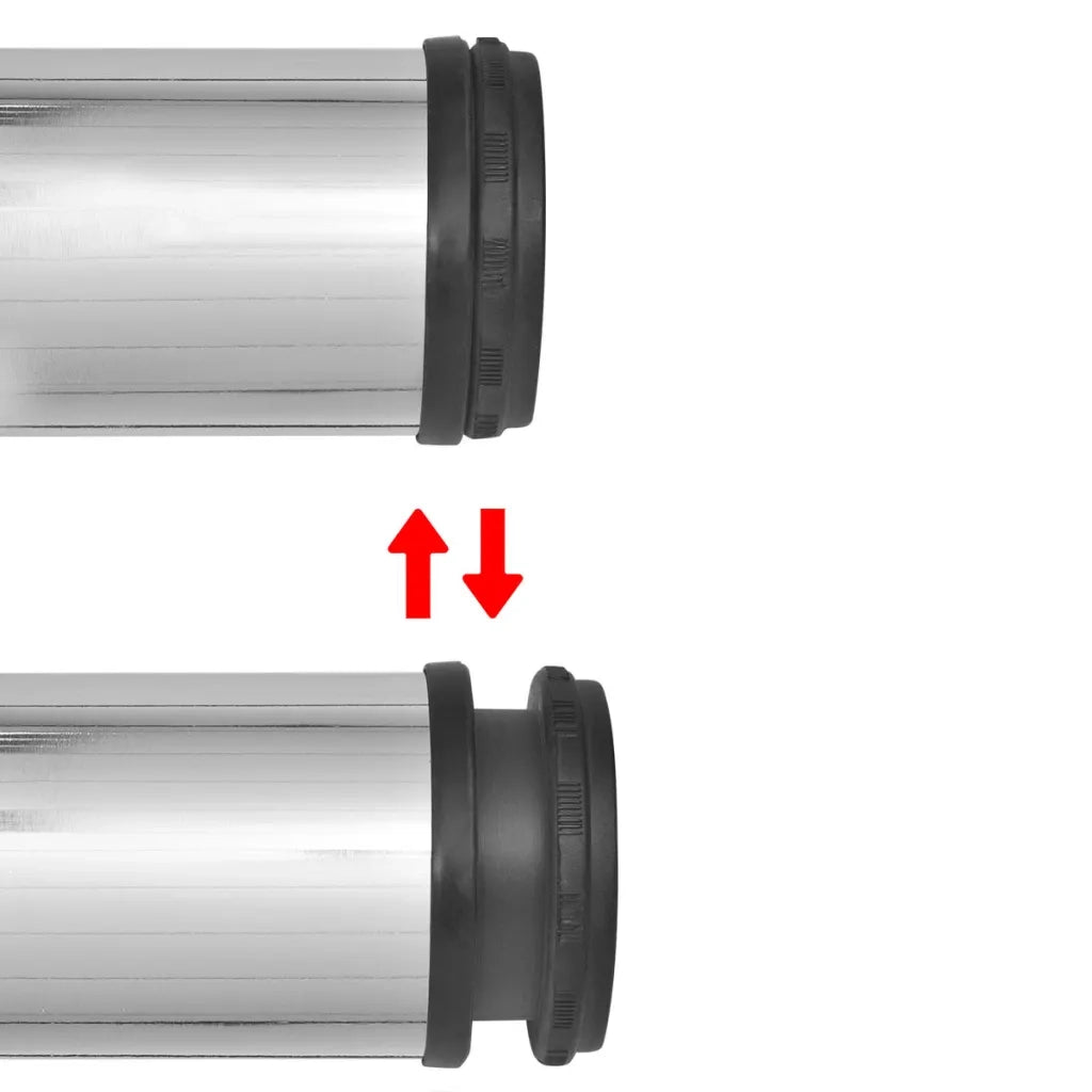 Gambe per Tavolo 4 pz Altezza Regolabile Cromate 710 mm 242142
