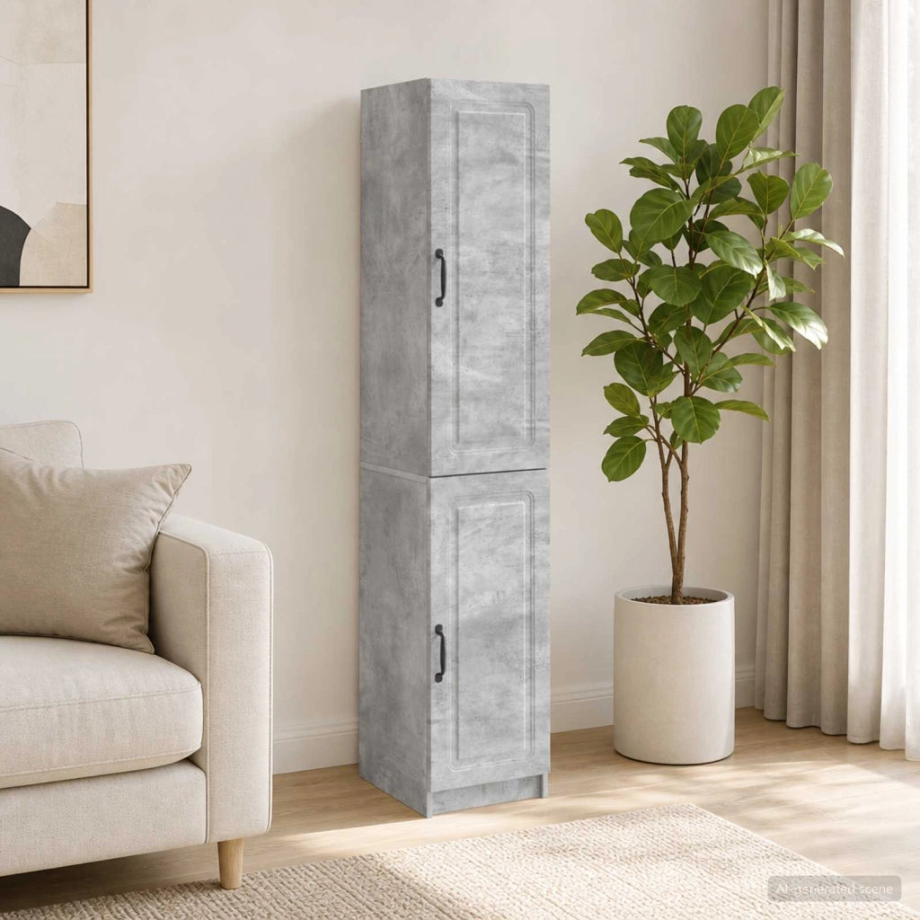 Set di armadi 2 pz Grigio Cemento Legno ingegnerizzato 3416955