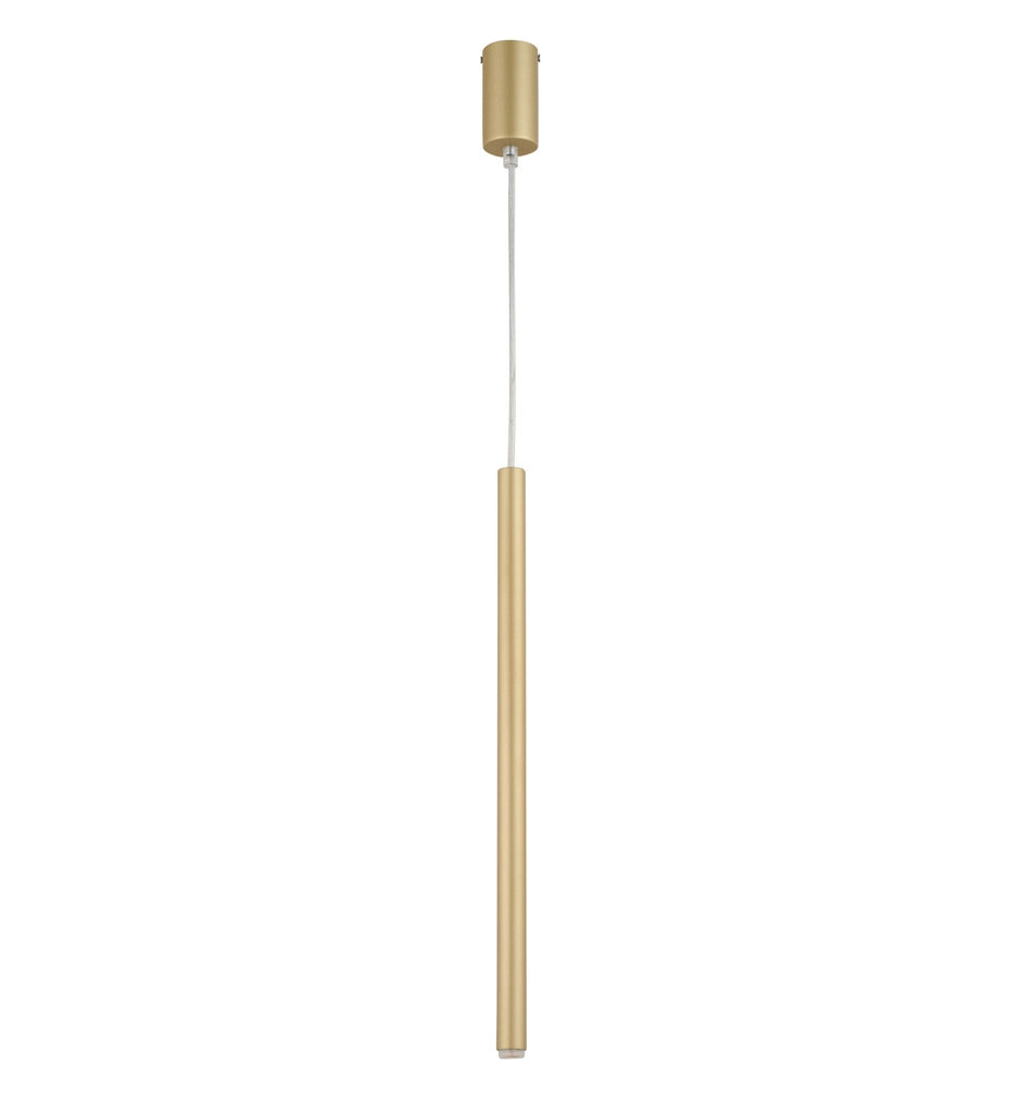 Lampada sospensione tubolare Sopel Sigma oro 50cm G9