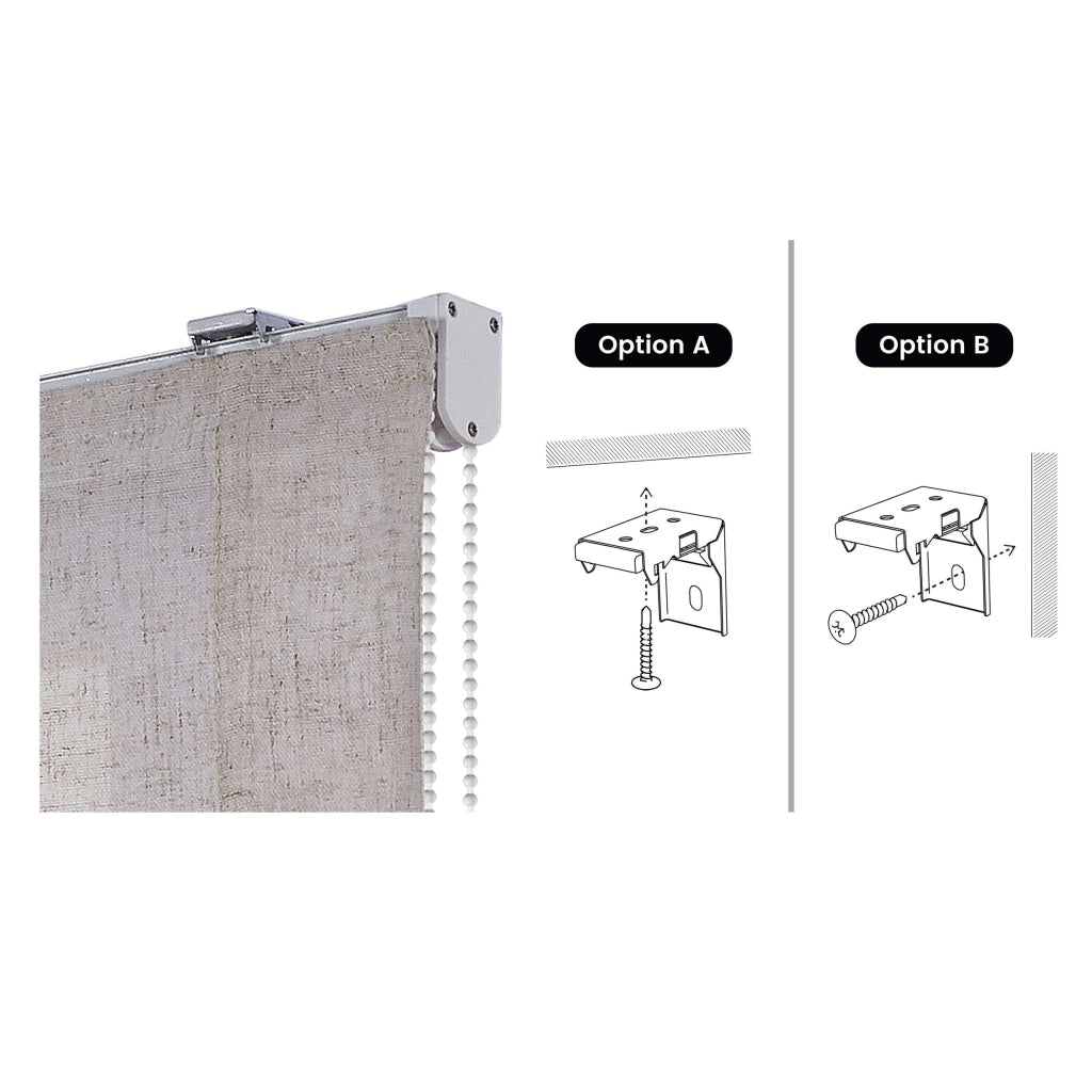 Tenda a Pacchetto Senza Astine Beige 90x175 cm