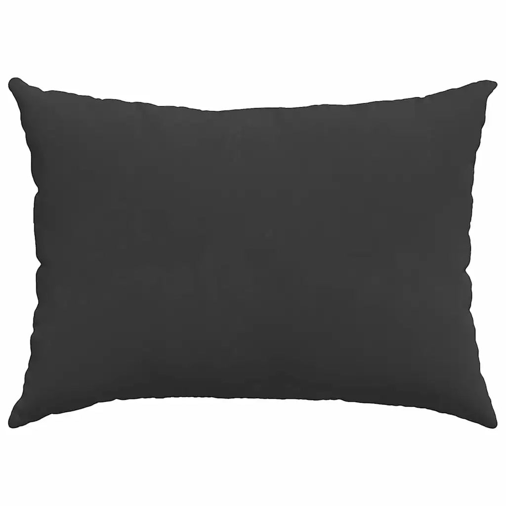 Cuscini da Divano 2 pz-Set di 2 Cuscini per Sofa Nero 70 x 50 cm Tessuto 585541