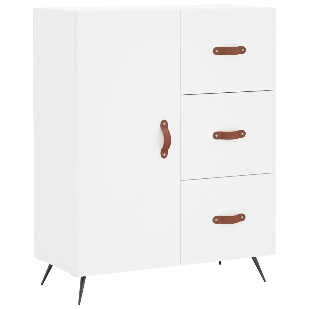 Credenza | Madia | Buffet da pranzo | Armadio da pranzo Bianca 69,5x34x180 cm in Legno Multistrato
