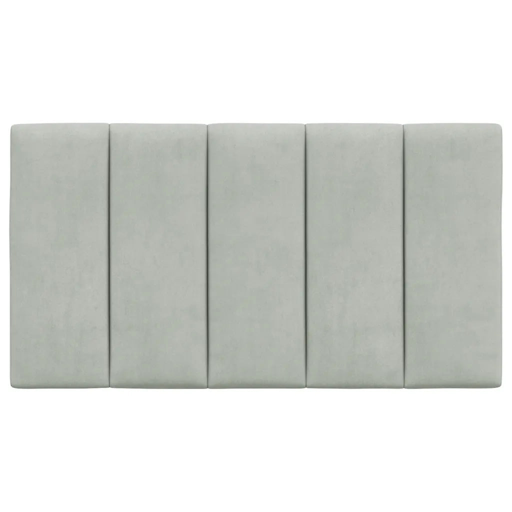 Cuscino Testiera Hanko Grigio Chiaro 90 cm in Velluto 374649