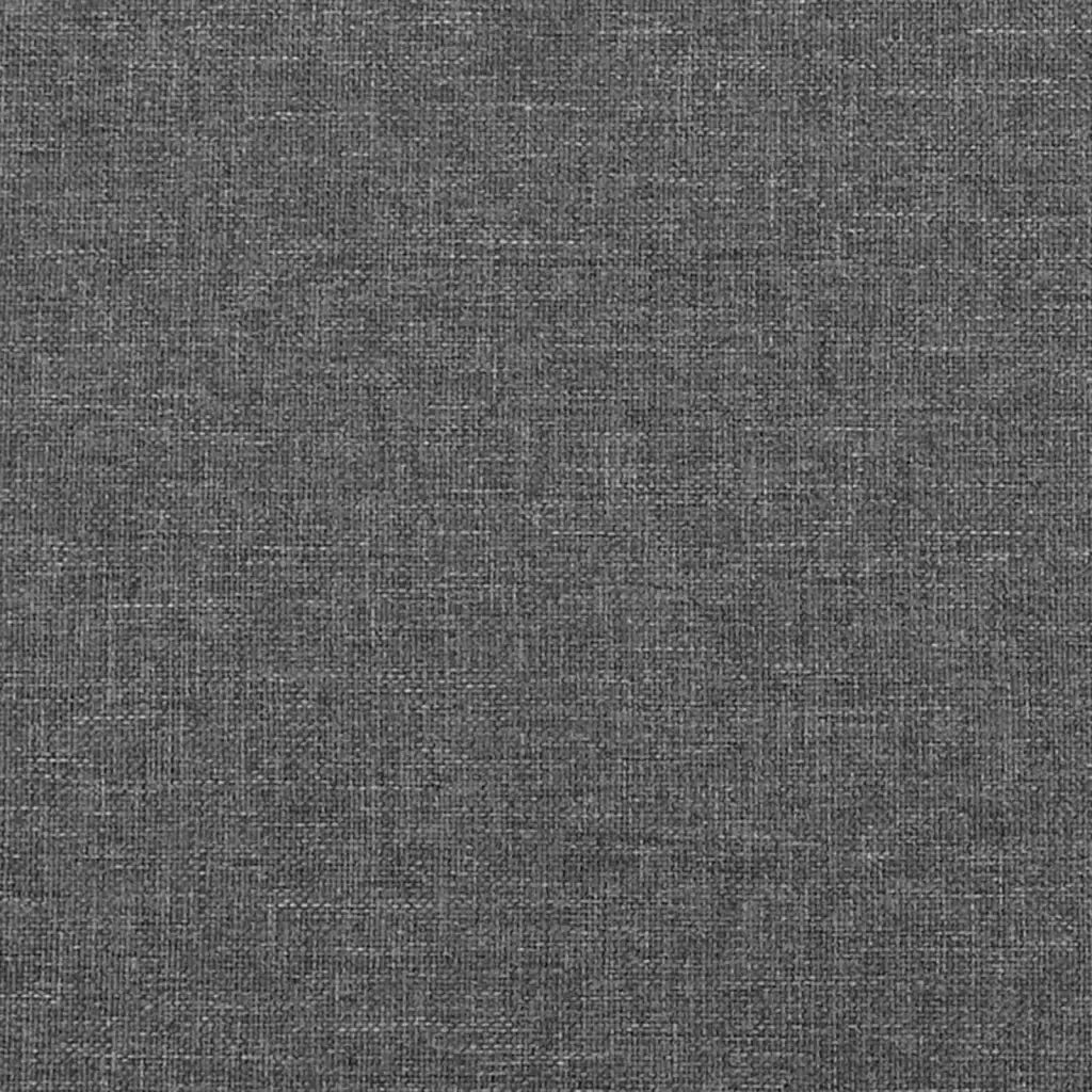 Testiera ad Orecchio-Testata con Orecchie GrigioScuro 103x16x118/128cm inTessuto 710366
