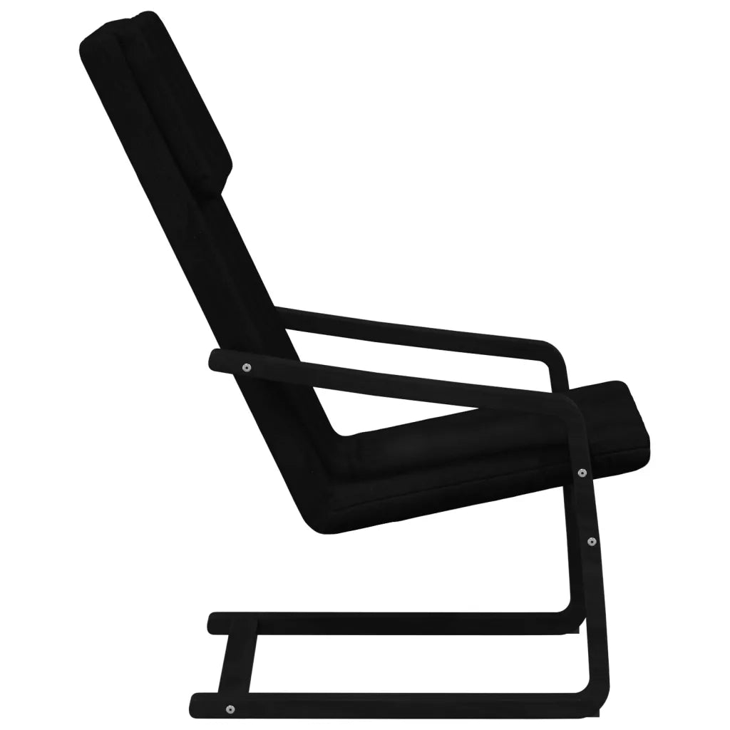 Sedia Relax Nera in Tessuto 351058