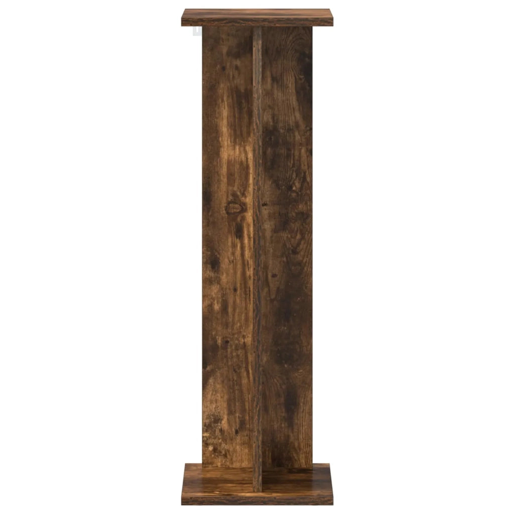 Supporto per piante 2 pz Rovere Fumo 25 x 25,5 x 80,5 cm 899651