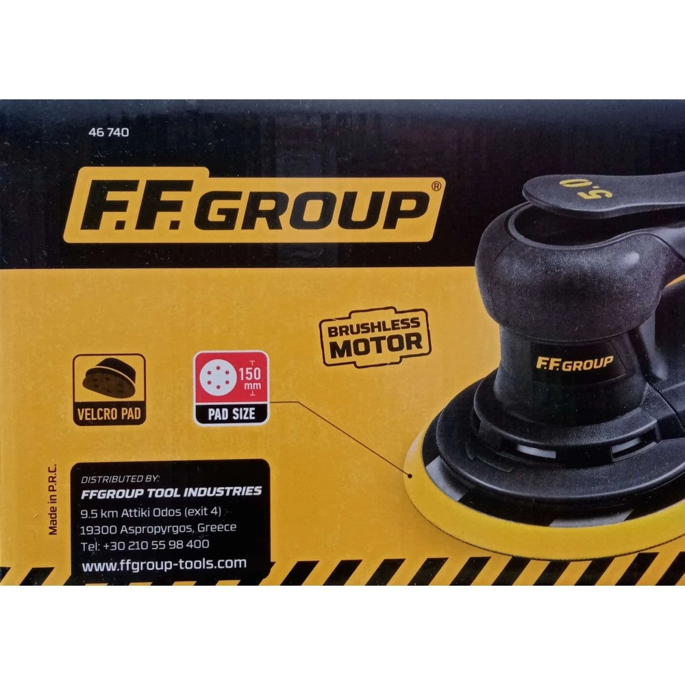 Ff group ros 150 bl pro da 350w levigatrice rotorbitale