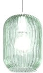 APPLIQUE CROMO 1 LUCE VETRO VERDE 1181CR-AT-VE