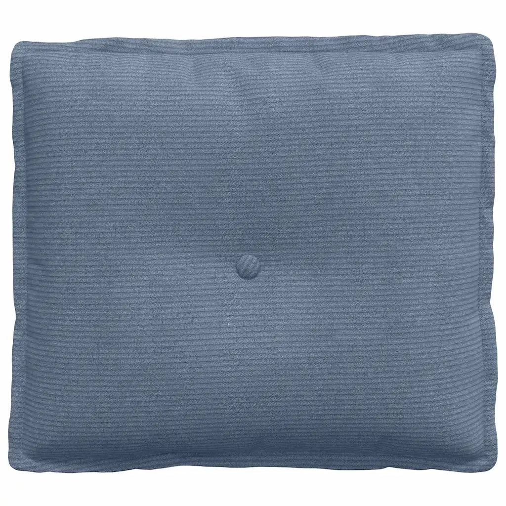 Cuscino per Schiena | Cuscino dorsale Blu 50 x 45 cm Tessuto in Cords