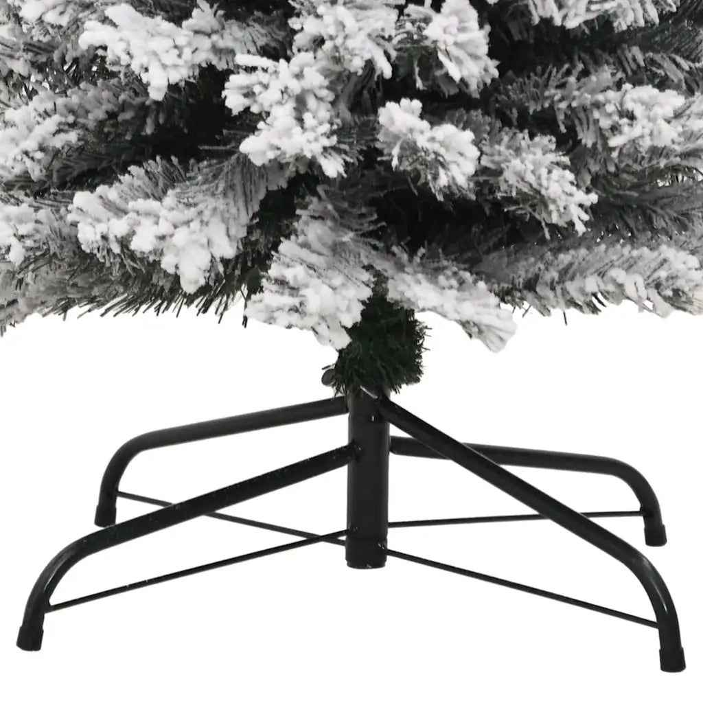 Albero di Natale | Decorazioni natalizie Artificiale con Neve Fioccata Verde 210 cm PVC