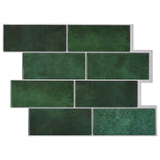 Piastrella subway 20 pcs Verde Scuro 29 x 21 cm 42046142