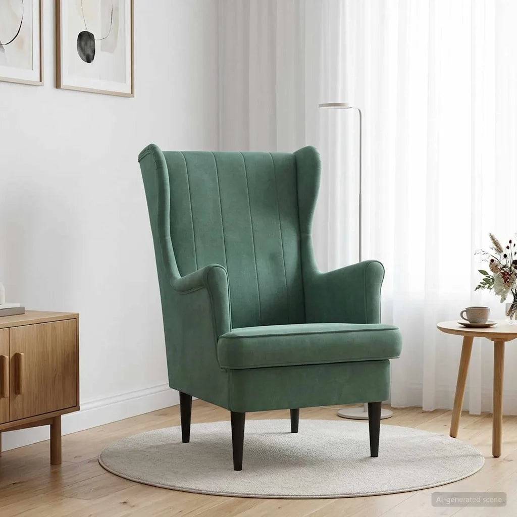 Poltrona Verde Mare Velluto 42029946