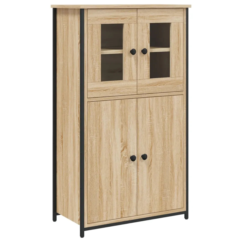 Credenza-Buffet-Armadio da cucina Rovere Sonoma 62x32x106,5 cm in Legno Multistrato