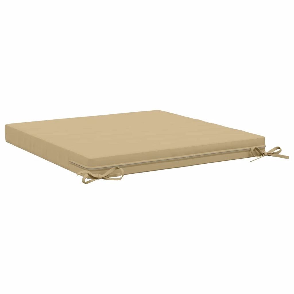 Cuscini per Sedia in 4 Pezzi SOEST 4 pz 100% Poliestere Beige 944728