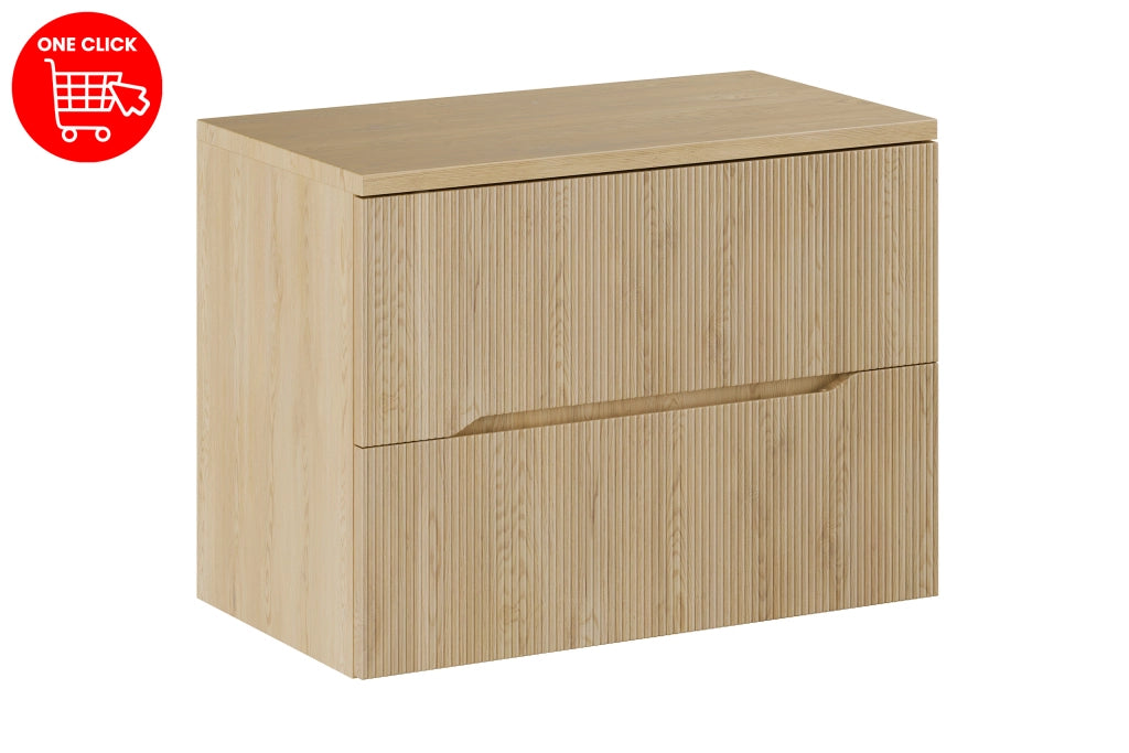 Set mobili bagno 80 cm con piano Nordic Cremona 80 cm