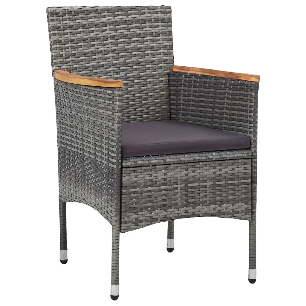 Set Mobili da Pranzo per Giardino 3 pz Grigio 3072474