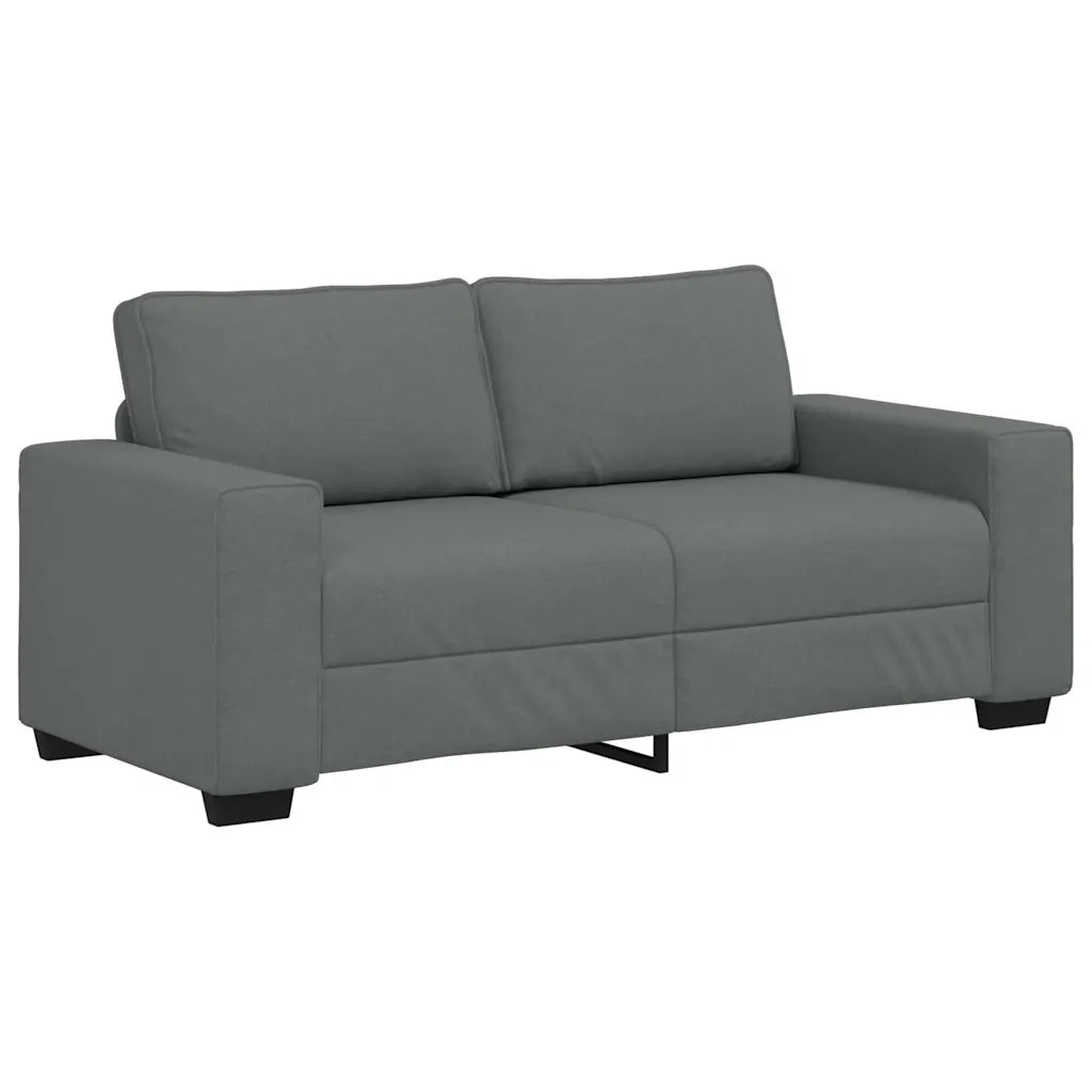Divano a 2 Posti-Sofa 2 Posti Grigio Scuro 140 cm in Tessuto 983893