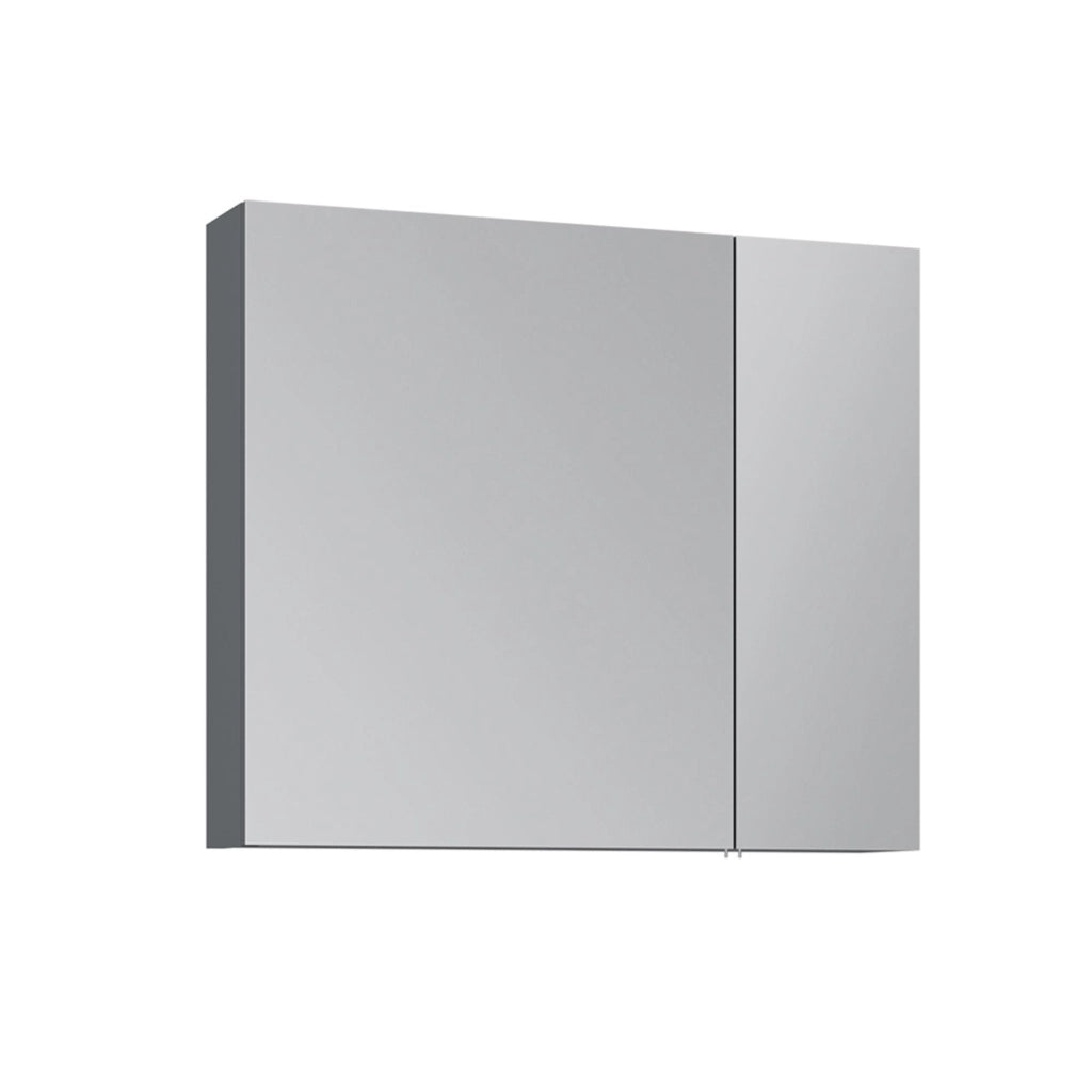 Mobile da bagno con specchio "Nuvola 80 v2" - 75 x 16 x 66 cm - Antracite