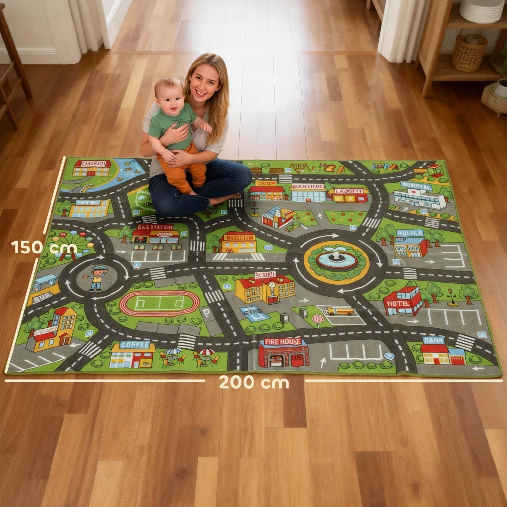 Tappeto da gioco per bambini ¨C Minimal ¨C 200x150 cm multicolore