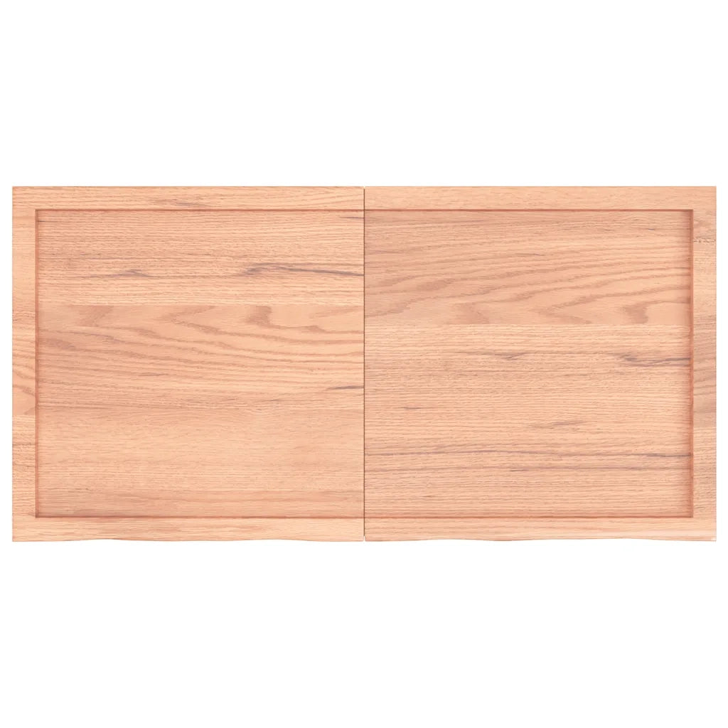 Ripiano Muro Marrone 120x60x(2-6) cm Massello Rovere Trattato 363699