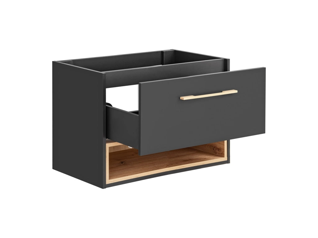 Mobile sottolavabo 80 cm 1 cassetto Borneo Cosmos 80 x 57 x 46 cm