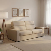 Sonico, Divano Letto 2 Posti Sfoderabile Made in Italy, 200x95 cm Grigio Tortora